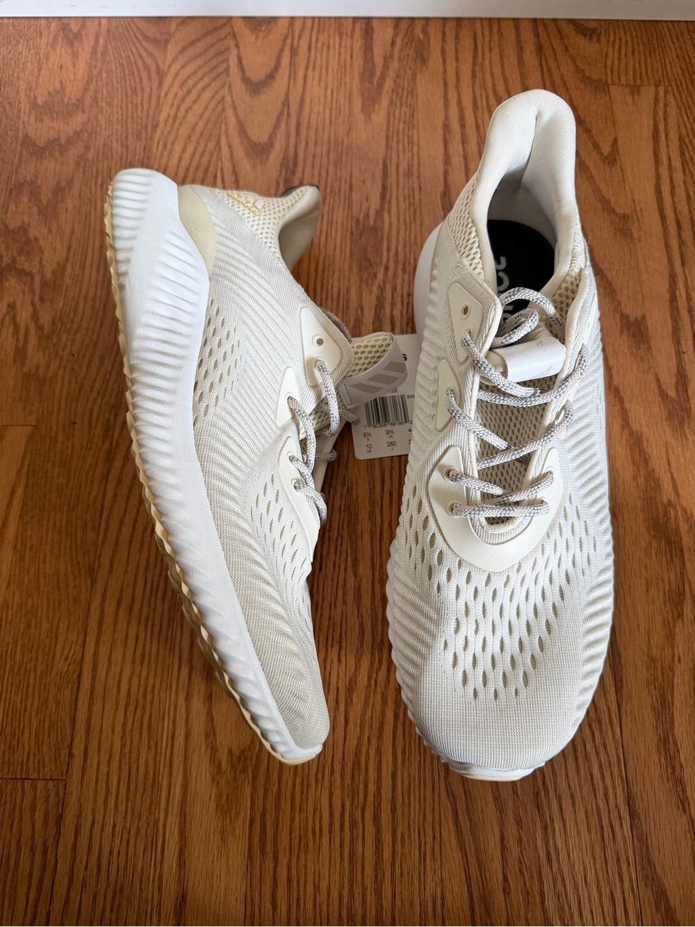 adidas alphabounce Men's Athletic Sneakers - Cream/White